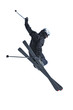 Ski jumper in black