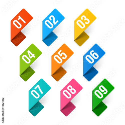 Vector: Numbers set Numbers set