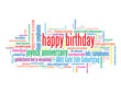 HAPPY BIRTHDAY Tag Cloud (greetings celebration card party time)