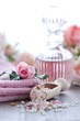 Rose water and bath salt