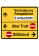 Schild Veränderung