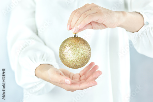 Photo: Christmas decoration czyli złota bombka Christmas decoration czyli złota bombka