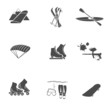 extreme sport vector icon set