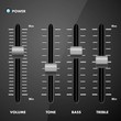 stylish fader on the black background
