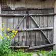 Photo: Old wooden barn door Old wooden barn door
