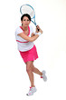 Woman playing tennis
