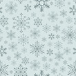 Vector: Abstract seamless bluish snowflake background. Abstract seamless bluish snowflake background.