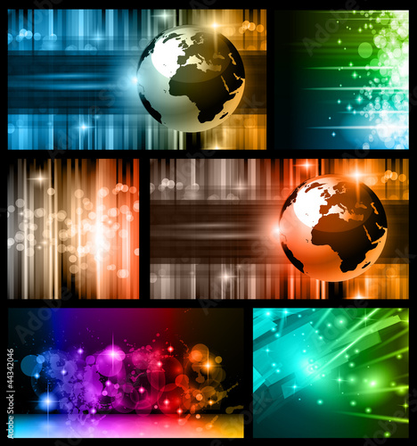 Vector: Hitech Abstract Business Backgrounds Collection Hitech Abstract Business Backgrounds Collection