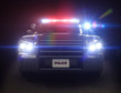 Police car ,with full array of lights and tactical lights