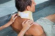 Man Receiving Back Massage