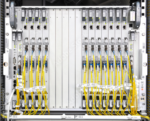 Photo: The communication and internet network server room The communication and internet network server room