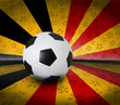 soccer football on color background seem nation flag