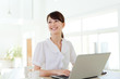 Beautiful young business woman
