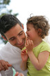 Father and daughter spending time together
