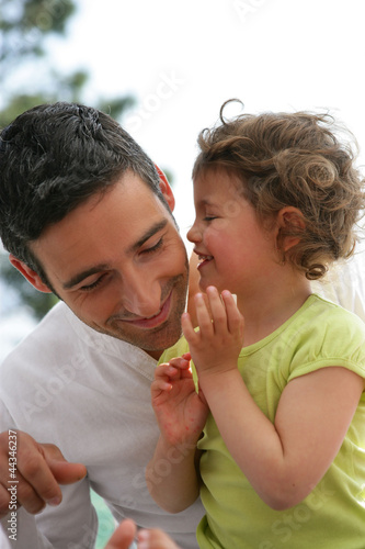 Photo: Father and daughter spending time together Father and daughter spending time together