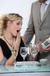 Woman surprised to receive gift