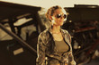 Fashion woman  aviator