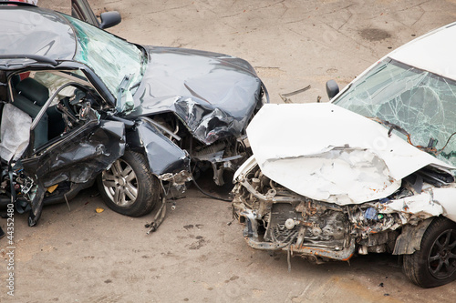 Photo: crashed cars crashed cars