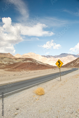 Photo: road in the death valley national park road in the death valley national park