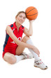 Photo: Young female basketball player with ball Young female basketball player with ball