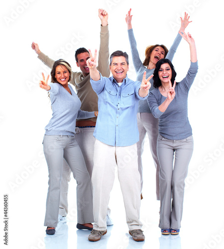 Photo: Group of happy people. Group of happy people.