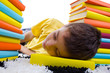 tired student rests