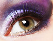 Fashion woman eye makeup.