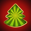 Vector: Abstract Christmas tree card Abstract Christmas tree card