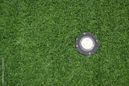 Photo: texture of turf and lamp texture of turf and lamp