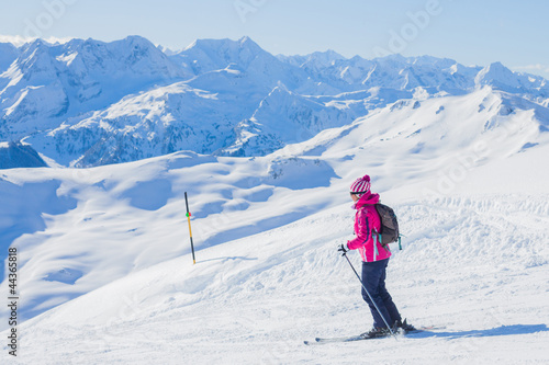 Photo: Young woman a ski wear Young woman a ski wear