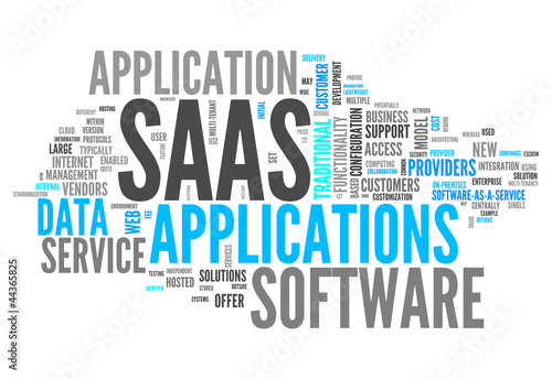 Illustration: Word Cloud "Software As A Service" Word Cloud "Software As A Service"