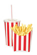 Photo: French fries potatoes and soft drink French fries potatoes and soft drink