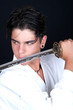 karate man with katana