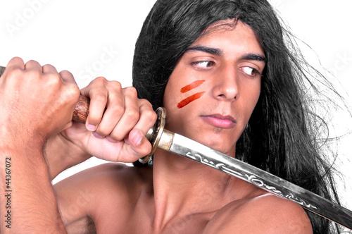 Photo: warrior with katana warrior with katana