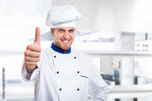 Photo: Successful chef portrait Successful chef portrait
