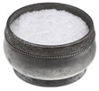 retro silver saltcellar