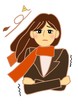 凍える女性