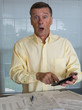Senior man preparing USA tax form 1040 for 2012