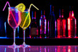 Two refreshment drinks