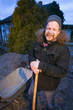 Photo: happy allotment holder happy allotment holder