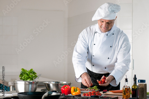 Photo: Dinner preparation at restaurant Dinner preparation at restaurant