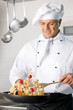 Chef cooking pasta