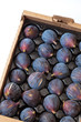 Fresh black mission figs in packaging