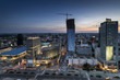 Night panorama of Warsaw