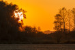 Stimmungsvoller Sonnenuntergang in Mecklenburg-Vorpommern