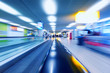 abstract background of moving escalator