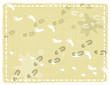 abstract foot prints