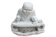 Foto: novice of statues on a white background novice of statues on a white background