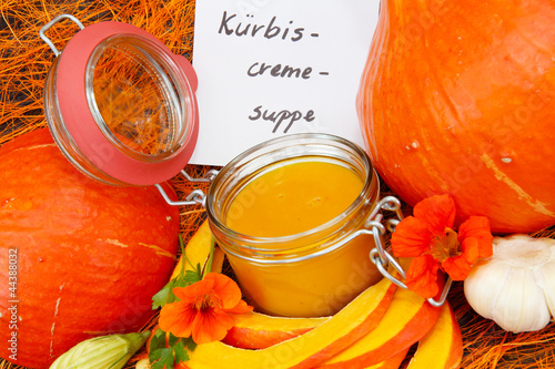 Photo: Etikett für Kürbiscremesuppe Etikett für Kürbiscremesuppe