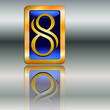Goldplakette 8